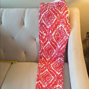 Lilly Pulitzer Red and White Patterned Pants